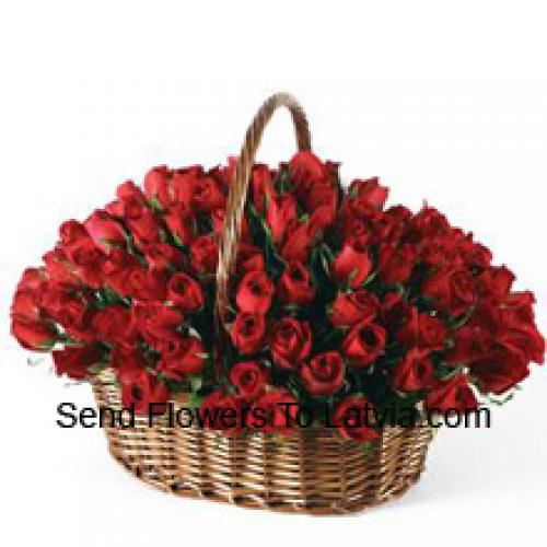 Dreamy 101 Red Roses Basket