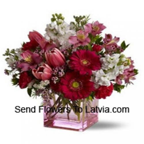 Beautiful Assorted Flowers in Vase