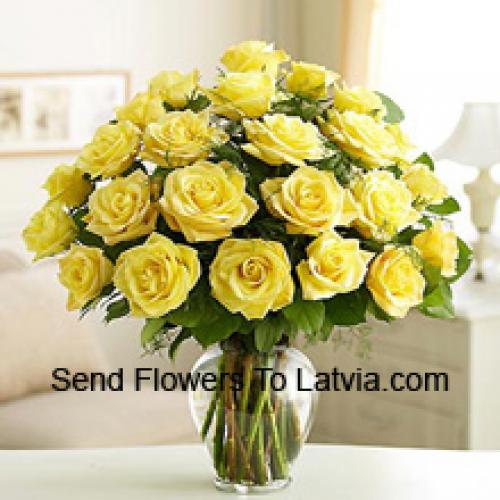 25 Divine Yellow Roses