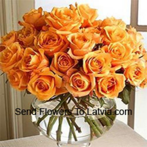 25 Pretty Orange Roses