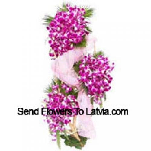 Pink Orchids Exotic Tall Arrangement