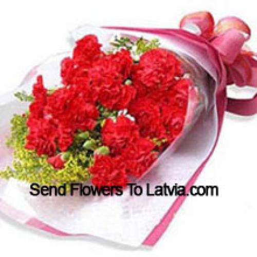 19 Wrapped Carnations