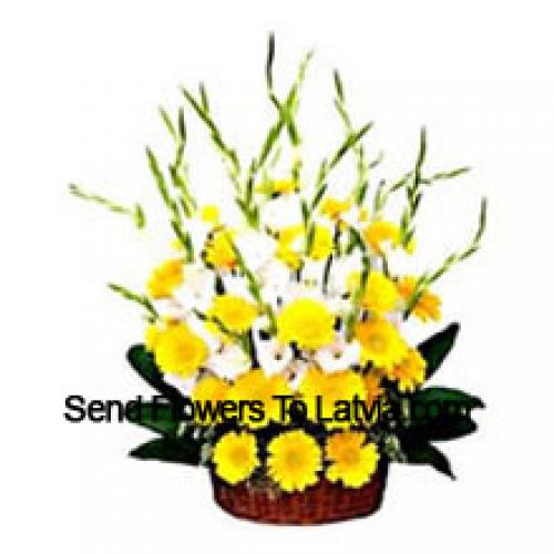 Yellow Gerberas with Assorted Flowers