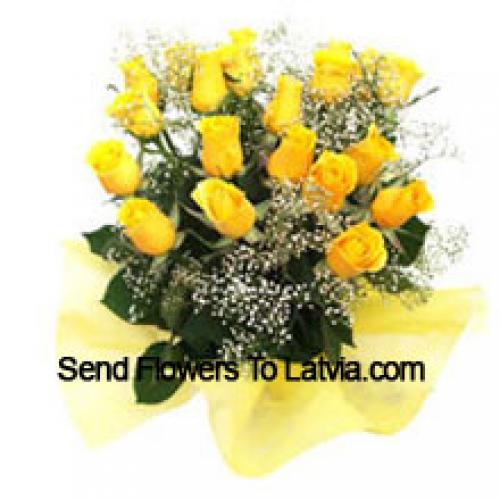 Cute Yellow Roses Bunch