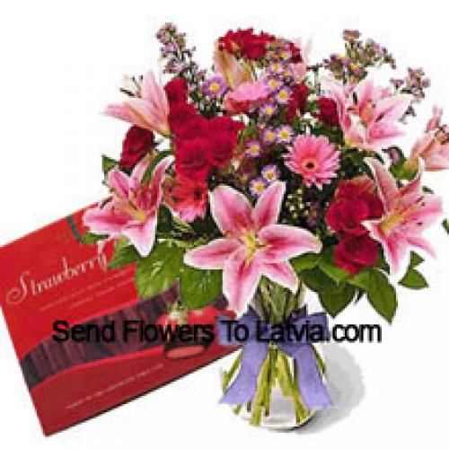 Flores Mixtas Elegantes con Chocolates