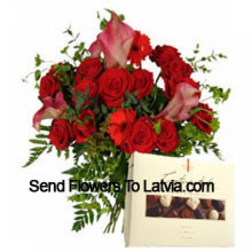 Rosas y Gerberas con Chocolates Importados