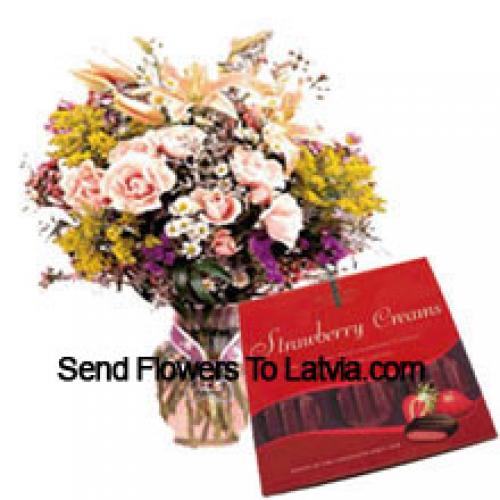 Premium Assorted Flowers with Imported Chocolates