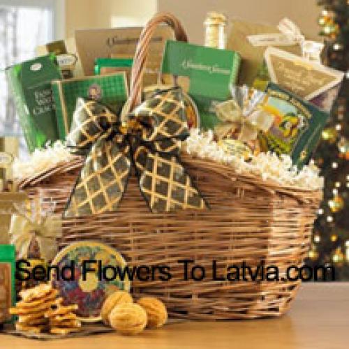 A Beautiful Hamper Containing Goodies